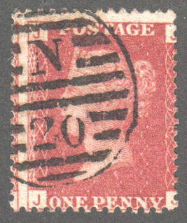 Great Britain Scott 33 Used Plate 78 - JJ - Click Image to Close